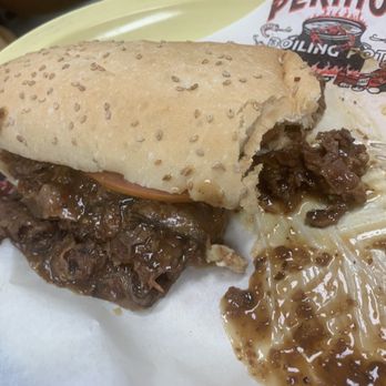 Perino's Boiling Pot - Roast beef poboy - Seafood Near Me - Harvey, Louisiana Perino's Boiling Pot - Roast beef poboy - Seafood Near Me - Harvey, Louisiana