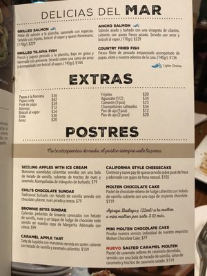 Menu photo 3 Chili's Tijuana, BCN