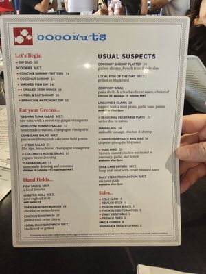 Menu photo 8 Coconuts Fort Lauderdale, FL Menu photo 8 Coconuts Fort Lauderdale, FL