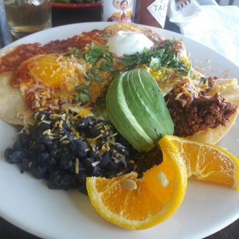 Blackbird Café - Huevos rancheros, sub soyrizo for carnitas - Cafes Near Me - Long Beach, California