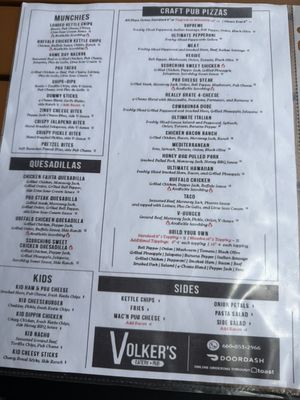 Menu photo 7 Volker's Eatery+Pub Sedalia, MO