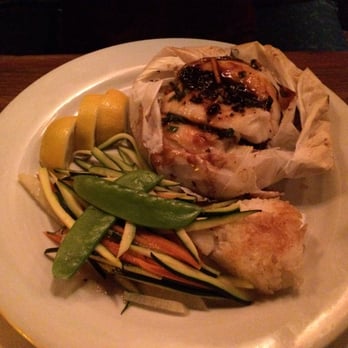 Flying Fish Grill - Black Bean Halibut with steamed vegetables. Very flavorful! Perfect portion! - Japanese Near Me - Carmel, California Flying Fish Grill - Black Bean Halibut with steamed vegetables. Very flavorful! Perfect portion! - Japanese Near Me - Carmel, California