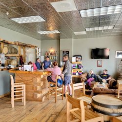 State 38 Distilling - Bar and casual seating area