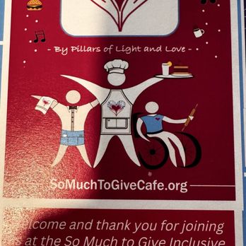So Much To Give Inclusive Cafe - About the café - American Near Me - Skippack, Pennsylvania
