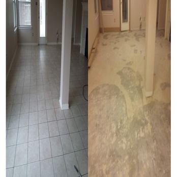 Ninja Worxx - Some ceramic tile flooring that we removed - Demolition Services Near Me