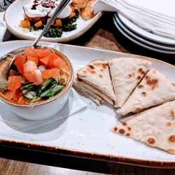 Gardina's Kitchen & Bar - Creole Lobster Dip - Creole Seasoning, Topped With Shredded Parmesan, Diced Tomatoes, Scallions And Served With Grilled Pita Bread