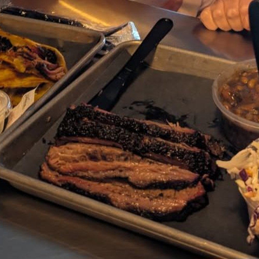 Cole slaw, pulled pork tacos, Brisket, baked beans. Oh my gosh. Cole slaw, pulled pork tacos, Brisket, baked beans. Oh my gosh.