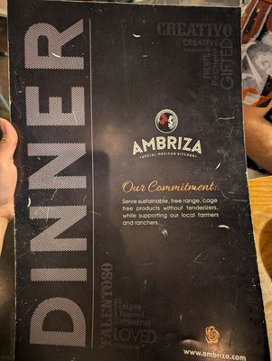 Menu photo 8 Ambriza Houston, TX