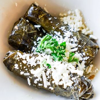 Aladdin's Eatery - Oberlin - a plate of stuffed grape leaves - Mediterranean Near Me - Oberlin, Ohio