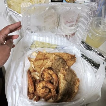 Mother’s Seafood & More - Fish and shrimp with fries - Seafood Near Me - Brooklyn, New York