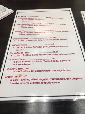 Menu photo 5 Fillo’s Kapaa, HI