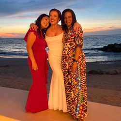 Hotel Playa Fiesta - My wife and friends at sunset