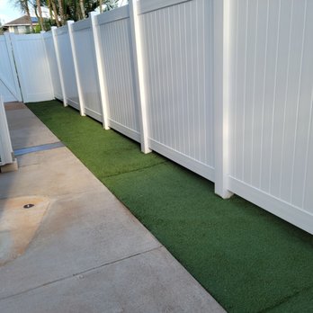 Hawaii Scenescape - Artificial grass side of house. - Landscaping Near Me