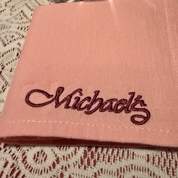Michael's Gourmet Room - Cocktail napkin - Seafood Near Me - Las Vegas, Nevada Michael's Gourmet Room - Cocktail napkin - Seafood Near Me - Las Vegas, Nevada