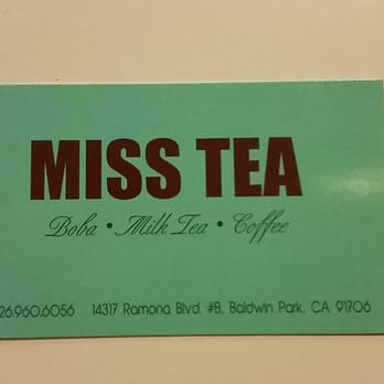 Miss Tea - Bubble Tea Near Me - Baldwin Park, California Miss Tea - Bubble Tea Near Me - Baldwin Park, California