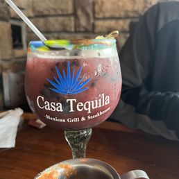 Grilled pineapple berry margarita, large, $22 Grilled pineapple berry margarita, large, $22