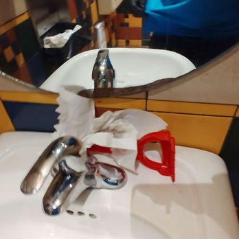 Tim Hortons - a sink and mirror in a bathroom - Coffee & Tea Near Me - Surrey, British Columbia Tim Hortons - a sink and mirror in a bathroom - Coffee & Tea Near Me - Surrey, British Columbia