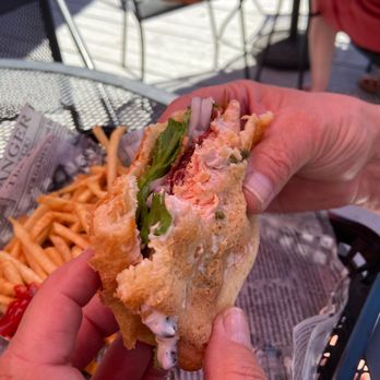 Lake House Bar & Grill - Salmon Sandwich - New American Near Me - Bayview, Idaho Lake House Bar & Grill - Salmon Sandwich - New American Near Me - Bayview, Idaho