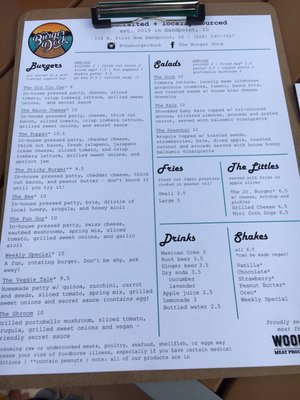 Menu photo 4 The Burger Dock Sandpoint, ID