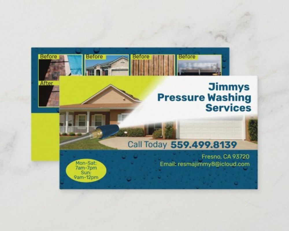 JIMMY’S PRESSURE WASHING SERVICES Fresno, California Pressure