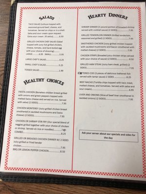 Menu photo 2 Milton's Family Restaurant Albany, IN Menu photo 2 Milton's Family Restaurant Albany, IN