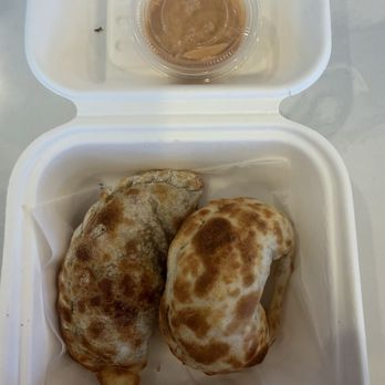The Funky Lemon - (1) beef (1) spinach empanadas - Coffee & Tea Near Me - San Diego, California The Funky Lemon - (1) beef (1) spinach empanadas - Coffee & Tea Near Me - San Diego, California