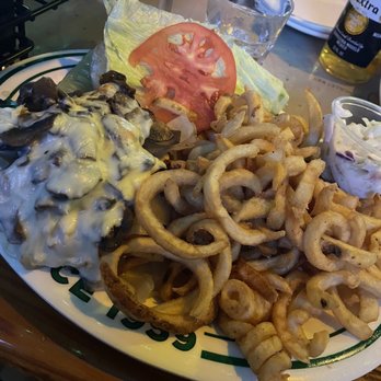Flanigan's - Coconut Grove - Flannigan Burger (without a patty) vegetarian version - Seafood Near Me - Coconut Grove, Florida