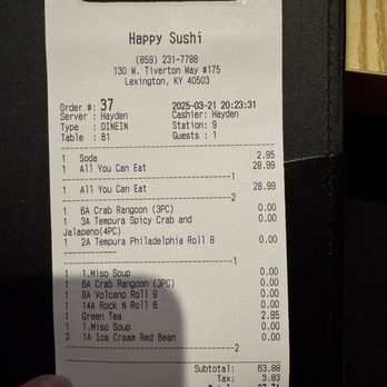 Happy Sushi - Sushi Bars Near Me - Lexington, Kentucky Happy Sushi - Sushi Bars Near Me - Lexington, Kentucky