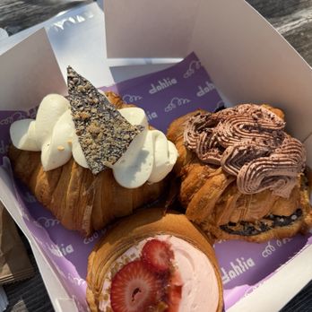 Dahlia - Snicker salad croissant, strawberry pretzel swirl, tres leches croissant w nixta - Bakeries Near Me - Minneapolis, Minnesota Dahlia - Snicker salad croissant, strawberry pretzel swirl, tres leches croissant w nixta - Bakeries Near Me - Minneapolis, Minnesota