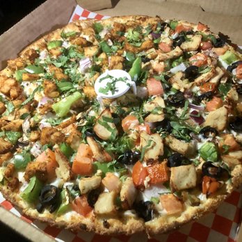 Pizza Twist - Half Indian Garlic Chicken - Half Chicken Tikka Masala medium pizza - Pizza Near Me - Lynnwood, Washington Pizza Twist - Half Indian Garlic Chicken - Half Chicken Tikka Masala medium pizza - Pizza Near Me - Lynnwood, Washington