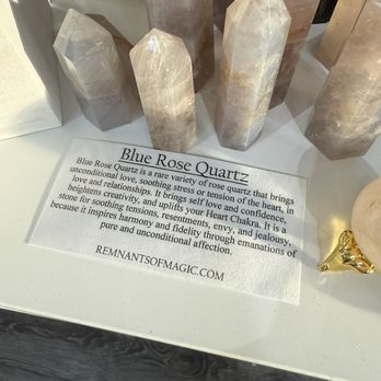 Remnants Of Magic - Blue rose quartz - Jewelry Near Me - Potomac Falls, Virginia Remnants Of Magic - Blue rose quartz - Jewelry Near Me - Potomac Falls, Virginia