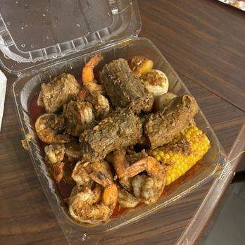 CP Seafood & Daquiri Bar - Boiled and seasoned to perfection Peeled Shrimp, potatoes, corn, boiled eggs, turkey necks yummy - Cajun/Creole Near Me - Houston, Texas CP Seafood & Daquiri Bar - Boiled and seasoned to perfection Peeled Shrimp, potatoes, corn, boiled eggs, turkey necks yummy - Cajun/Creole Near Me - Houston, Texas