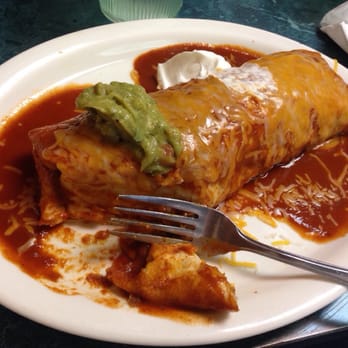 Cancun International Restaurant - Their carnitas burrito.  I had to stop from devouring it to take a quick pic. - Mexican Near Me - Tulsa, Oklahoma