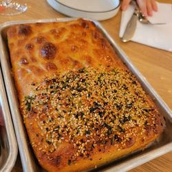 Brooklyn Kura - Two tone foccacia - furikake and garlic butter