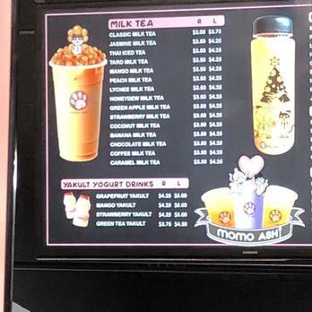 Momo Ashi - Menu - Bubble Tea Near Me - Bayside, New York