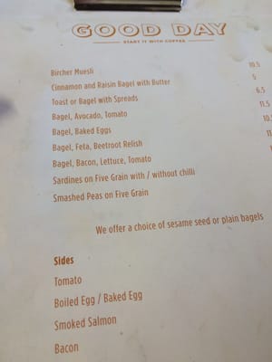 Menu photo 4 Good Day Auckland, AUK