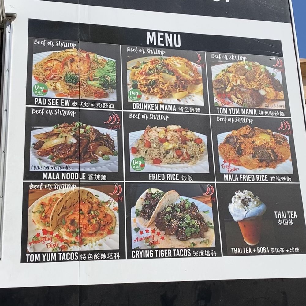 Thai Cook By Joy - 7/2020 NO PRICES VISIBLE Expect a wait; service is slow; one of two locations;food looks nothing like the photos!Disappointing - Food Trucks Near Me - Cabazon, California