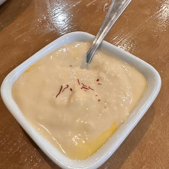Peacock Indian Restaurant - (2nd visit) Basundi - saffron flavored condensed milk dessert that's fit for royalty. Must Try! - Indian Near Me - Houston, Texas