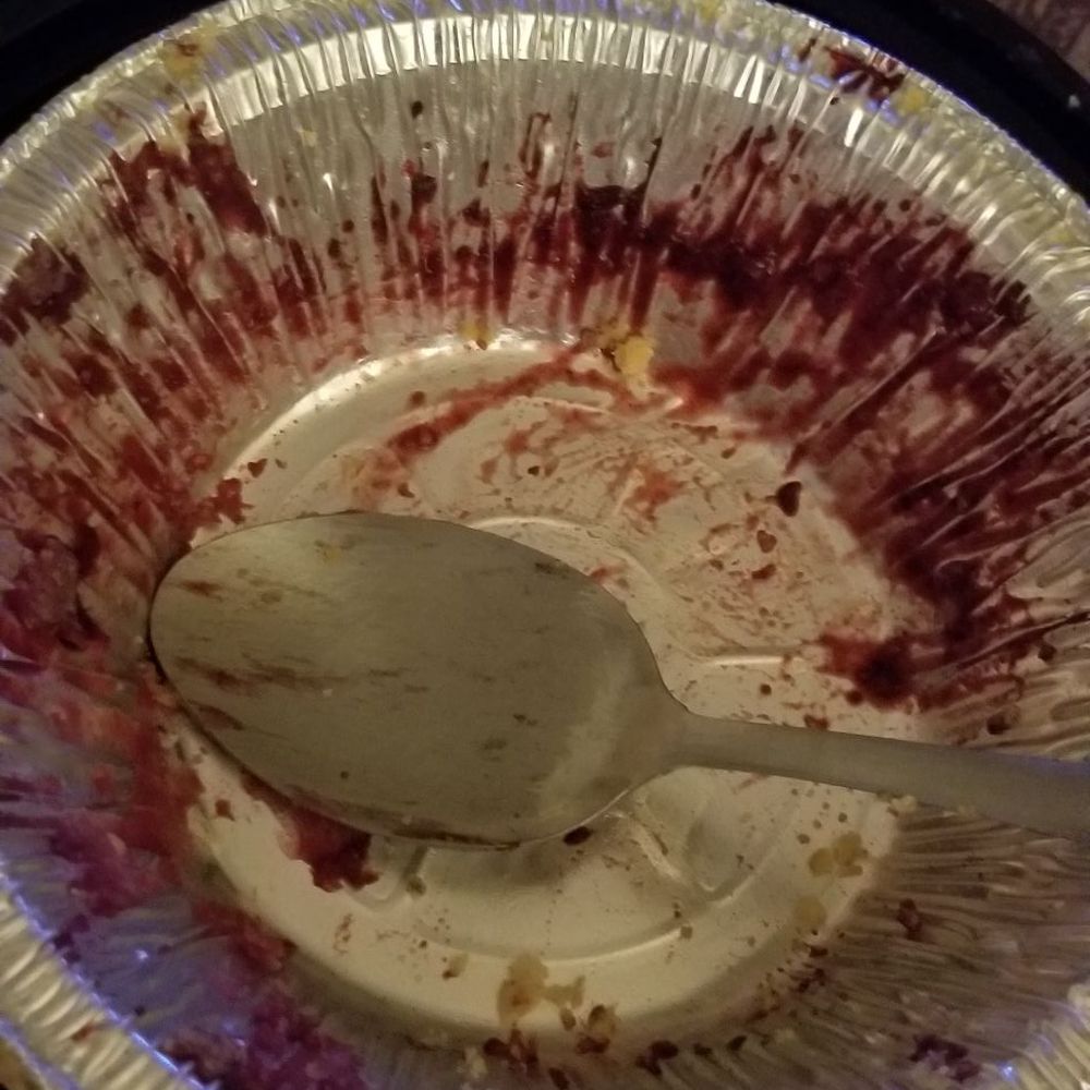 Crustees Eatery - An empty mixed berry crisp container! Lol! - Desserts Near Me - Los Angeles, California Crustees Eatery - An empty mixed berry crisp container! Lol! - Desserts Near Me - Los Angeles, California