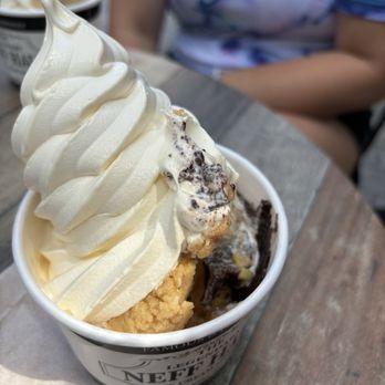 The Legendary Neff Haus Ice Cream - Heated cookie dough and brownie batter with soft serve - Ice Cream & Frozen Yogurt Near Me - Harmony, Pennsylvania The Legendary Neff Haus Ice Cream - Heated cookie dough and brownie batter with soft serve - Ice Cream & Frozen Yogurt Near Me - Harmony, Pennsylvania
