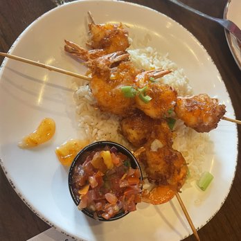 Cajun Steamer Bar & Grill - Coconut Shrimp skewers and Mango Salsa - Cajun/Creole Near Me - Birmingham, Alabama