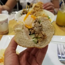 越南麵包 - Banh mi with pate, Vietnamese sausage, and pork belly