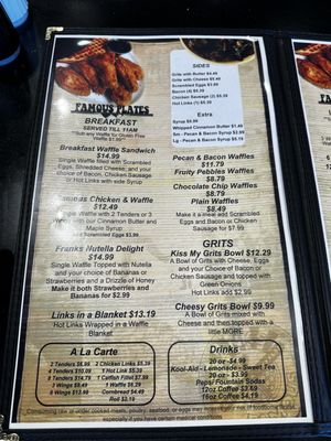 Menu photo 1 Frank's Famous Chicken & Waffles Albuquerque, NM