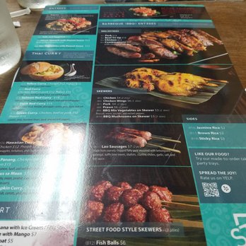 STIX Eatery - the other side of their menu! - Thai Near Me - Concord, California