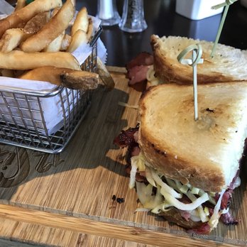 12 Sixty Modern Pub & Kitchen - Peppered Pastrami Reuben - too greasy for my liking (I did sub sourdough bread vs rye) - Pubs Near Me - La Mirada, California 12 Sixty Modern Pub & Kitchen - Peppered Pastrami Reuben - too greasy for my liking (I did sub sourdough bread vs rye) - Pubs Near Me - La Mirada, California