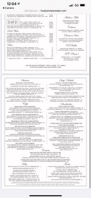 Menu photo 7 Hudson Clearwater New York, NY
