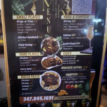 Mya’s kitchen - Food menu - Caribbean Near Me - The Bronx, New York Mya’s kitchen - Food menu - Caribbean Near Me - The Bronx, New York