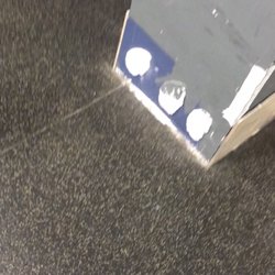 Fitness 24/7 - Look at all these broken tiles. These pictures were taken a month ago. More to come.