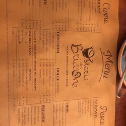 Del Briccone - menu