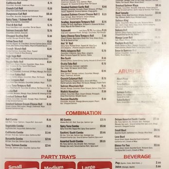 Sushi California - Menu - Japanese Near Me - Vancouver, British Columbia Sushi California - Menu - Japanese Near Me - Vancouver, British Columbia